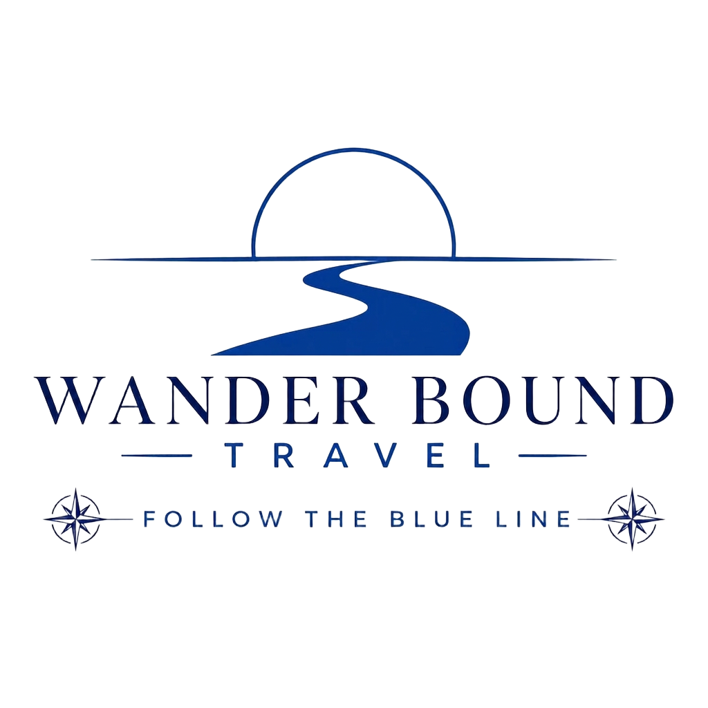 Wander Bound Travel Company — Follow the Blue Line